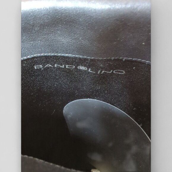 Bandolino Boots Womens size 10 Tall Black Cuffed Pirate Leather Fold Over Knee - Picture 8 of 13